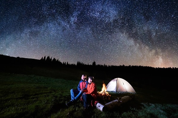 Sleeping under the stars